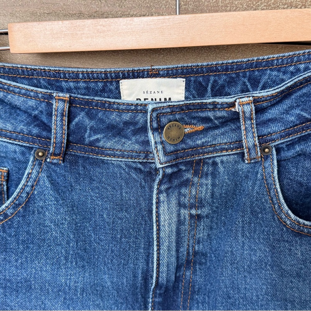 Sezane Le Crop Women Jeans - Blue - Picture 3 of 8